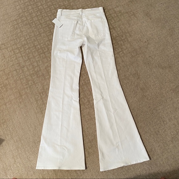 J Brand VALENTINA HIGH-RISE FLARE BLANC NWT 28 - Picture 10 of 11